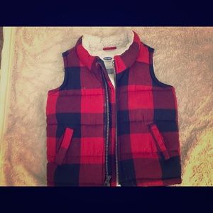 Toddler checkered vest